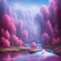 Pink river