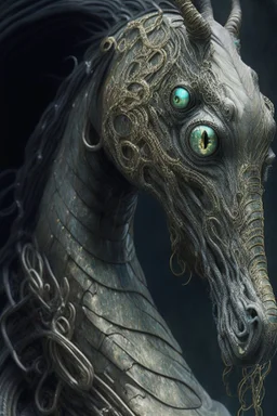 Serpent horse alien hyrbid,Hyper realist, hyper detailed, intricated, detailed, greg rutkowski