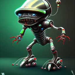 Alien robotic zombie