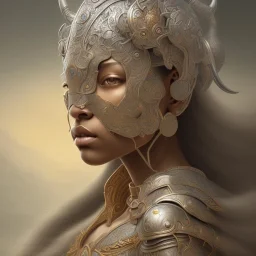 sango fantasy, fantasy magic, intricate, sharp focus, illustration, highly detailed, digital painting, concept art, matte, artgerm and paul lewin and kehinde wiley, masterpiece silver elephant head bronze Asian African girl nice breast Afo hair turquoise sun rain waves