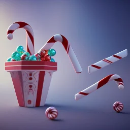 Origami, Kodak portra 4 0 0, candy cane,bokeh, utra realistic, ultra detailed 3d renderer, masterpiece, sharp focus,volumetric lighting, ultra photoreal, lens macro,hypermaximalist, unreal engine, HDR, UHD, 64K --v 4