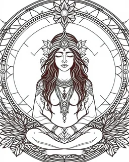 Coloring pages: Symbolism and Meditation