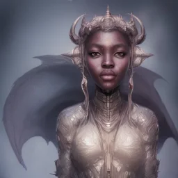 sango fantasy, fantasy magic, intricate, sharp focus, illustration, highly detailed, digital painting, concept art, matte, artgerm and paul lewin and kehinde wiley, masterpiece sexy lips Asian afro lips black African lady body Asian Dragon head silver bright rain lady outer space pretty skull head