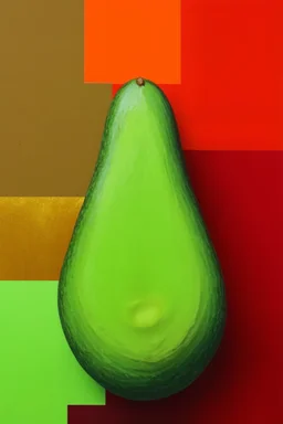 Psychological Deflation; Contemporary Art; color palette of avocado Green, Harvest Gold, Coppertone, burnt orange, and poppy red