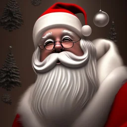 Down syndrome Santa Clause, portrait, 8k resolution