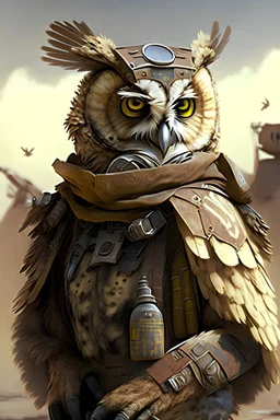 Owl, war, fallout, furry
