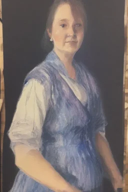 Portrait lady, full body shot, full-color medium shot EnglishMajor