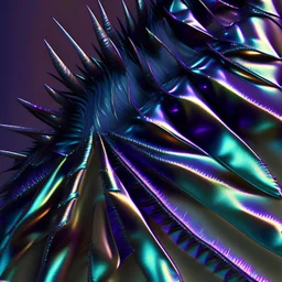 iridescent cloth with spikes