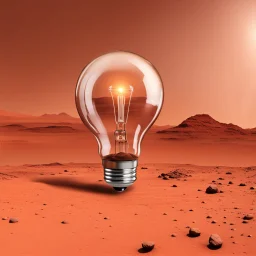 Light bulb on Mars.