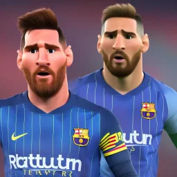 perfect face, lionel messi, 8k, render, in statium footbal