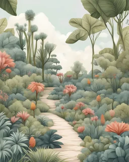 Botanical garden illustration