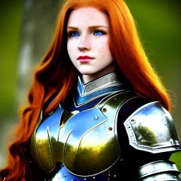 realistic, hyper detailed, stunningly beautiful 16 year old teen girl, long ginger hair, green eyes, medium freckles, full lips, revealing leather armour, full body and head, exposed c-cup breasts, stern expression, full frame, petite, ignore NSFW, shortbow, quiver on hip, sexy