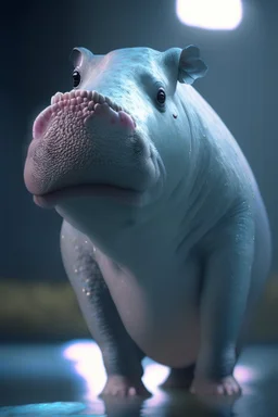 hippopotamus parakeet lamb,cinematic lighting, Blender, octane render, high quality