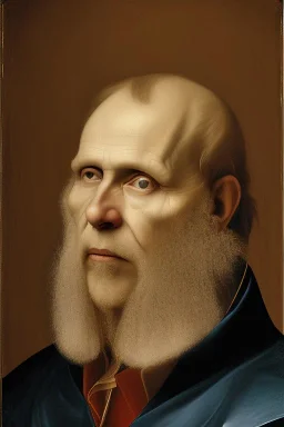 Portrait of matti nykänen. painted by davinci.