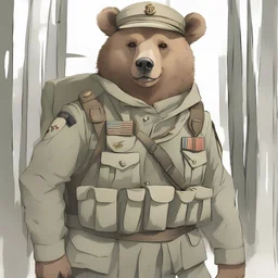 bear as a soldier