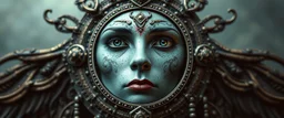 close up portrait of a voodoo double mirror soul gate oracle