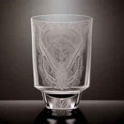 luxury cocktail glass with intricate and expensive ornaments