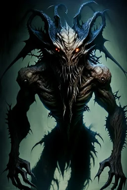 humanoid monster demon brutal beast demon abomination lovecraftian