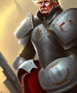 Trump in battle armor