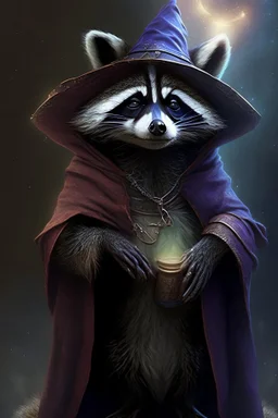 Raccoon wizard