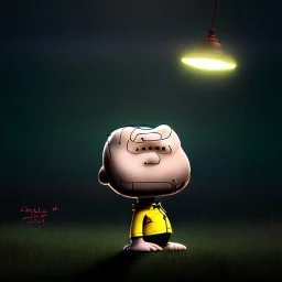 Scared Charlie brown abducted by 👽