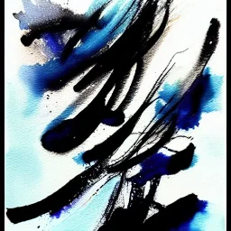 ink blow painting