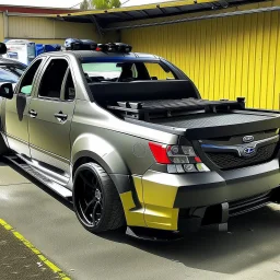 make rear tub wide and fat of ute