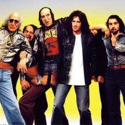 Saturday Night Fever Dream thrash metal album cover featuring Larry David