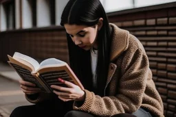 Someone reading a book.