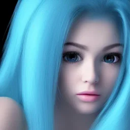 portrait girl look beautiful like shy, hyper details, 8k, realistis, rekfleksi, rtx, eye looks ocean blue, sort hair, glow, very cool expresion