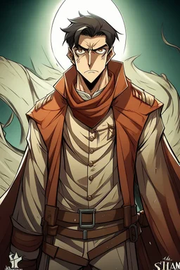 Strahd Von Zarovich drawn as a character from Attack on Titan