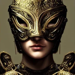 Very very very very highly detailed epic photo of full face with beautiful ornamental venetian mask, intricate, dystopian, sci-fi, extremely detailed, digital painting, artstation, concept art, smooth, sharp focus, illustration, intimidating lighting, incredible art by Artgerm and Vincent di Fate and Anton Pieck