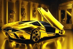 golden Lamborghini by Caravaggio