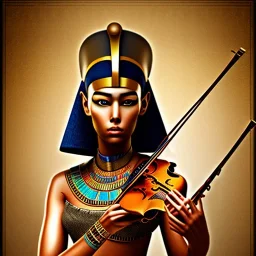 ancient egyptian playing violin