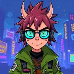 2-d pixel punk called kenn