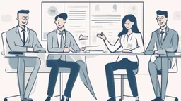 Certainly, here is a description of the ideal image for the article about "Successful Recruitment Strategies in the Business World" in English: The image depicts a group of happy and motivated employees in a professional work environment. In the center of the image, there is a manager or leader explaining successful recruitment principles to their team. The employees are shown actively engaging and participating in a discussion about the company's future. The image conveys a positive message ab