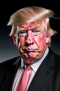 president donald trump as a pig