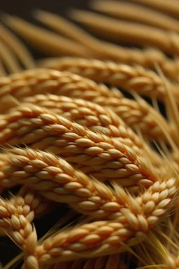 سنبلة قمح على شكل الاسم التالي " البيادر"