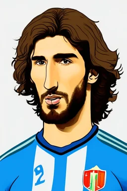 Sandro Tonali Italian soccer player cartoon 2d