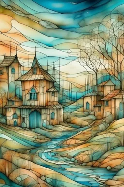 The place where the Dream and its followers live. Watercolor, fine drawing, beautiful picasso cubist composition, pixel graphics, lots of details, pastel aqua colors, delicate sensuality, realistic, high quality, work of art, hyperdetalization, professional, filigree, hazy haze, hyperrealism, professional, transparent, delicate pastel tones, back lighting, contrast, fantastic, nature+space, Milky Way, fabulous, unreal, translucent, glowing