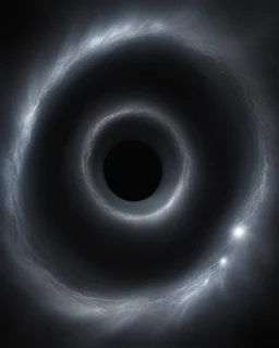 un trou noir, réaliste