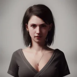 potrait sexy girl, short hair , 8k ,rtx , hyper realistis