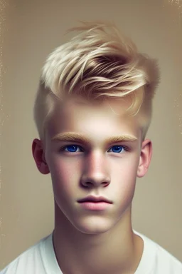 Blond haired 16 year old pretty boy