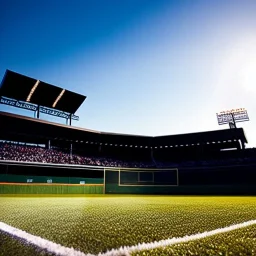 baseball diamond during a game