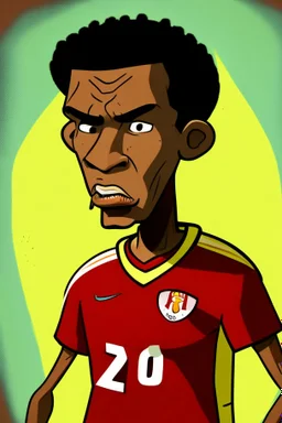 Vincent Abu Bakr Footballer cartoon 2d