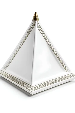 Pyramid white ashtray