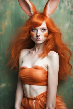 feral ginger bunny girl