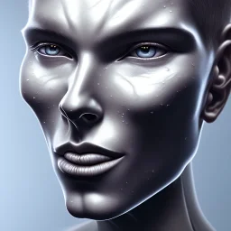 face made of diamond, hyper realistic