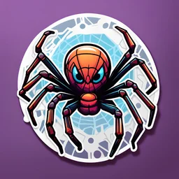 Ruinweb Spider in sticker funk art style