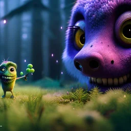 pixar art style of cute zombie in native environment, full body, by mobeius, au naturel, hyper detailed, digital art, trending in artstation, cinematic lighting, studio quality, smooth render, unreal engine 5 rendered, octane rendered